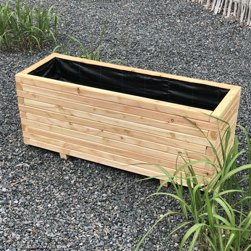 Blomlåda Rekt 110x29x22 cm Lärk